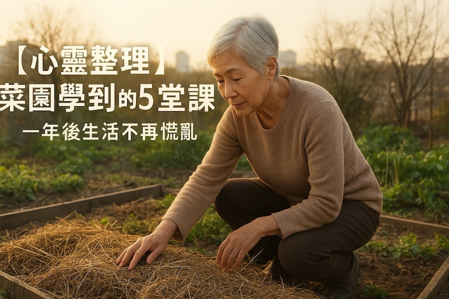 【心靈整理】菜園學到的 5 堂課：一年後生活不再慌亂 圖/AI