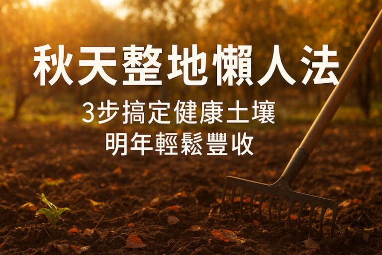 秋天整地懶人法：3步搞定健康土壤，明年輕鬆豐收 圖/AI