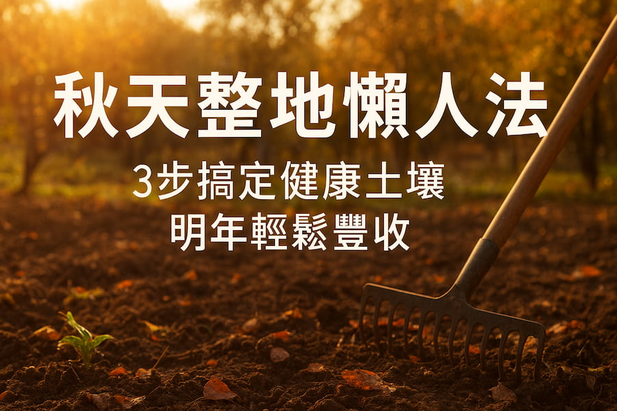 秋天整地懶人法：3步搞定健康土壤，明年輕鬆豐收 圖/AI