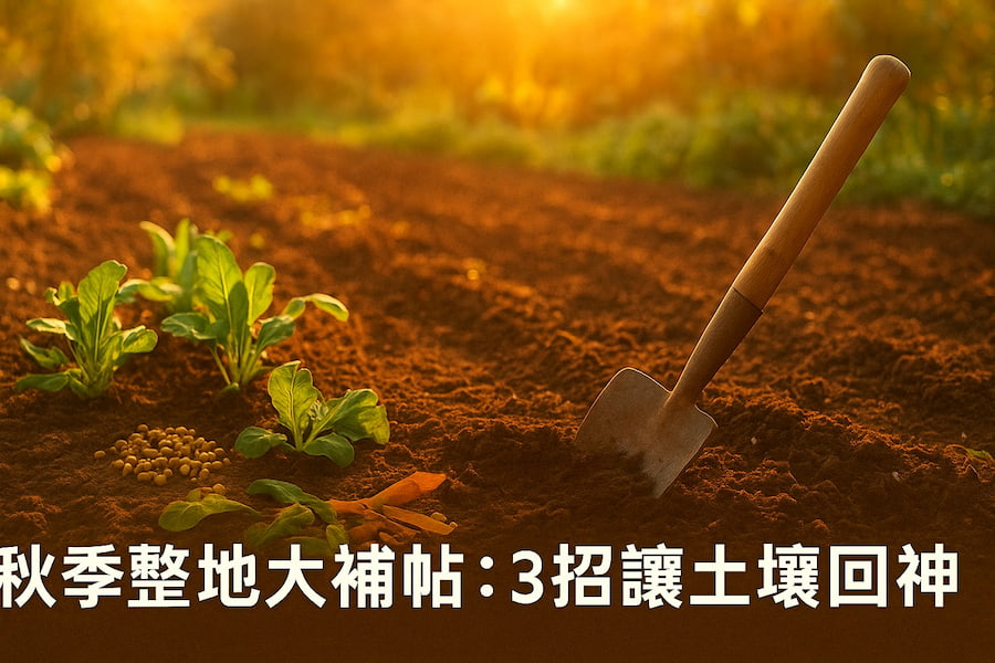 秋季整地大補帖：3招讓菜園土壤快速回神、重拾活力 圖/AI