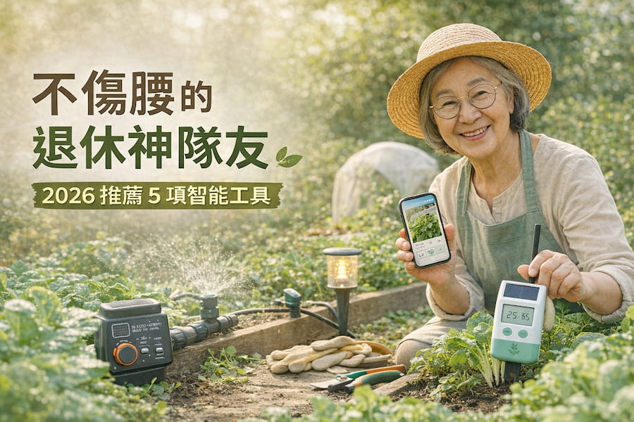 不傷腰！2026 推薦 5 項退休族智能工具，省時又省力 圖/AI