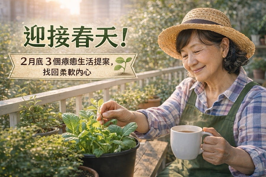 迎接春天！2 月底 3 個療癒生活提案，找回柔軟內心 圖/AI