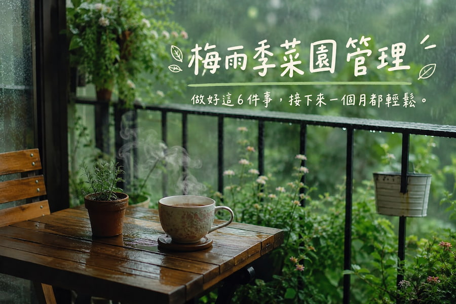 梅雨季菜園管理:做好這 6 件事,接下來一個月都輕鬆 圖/AI