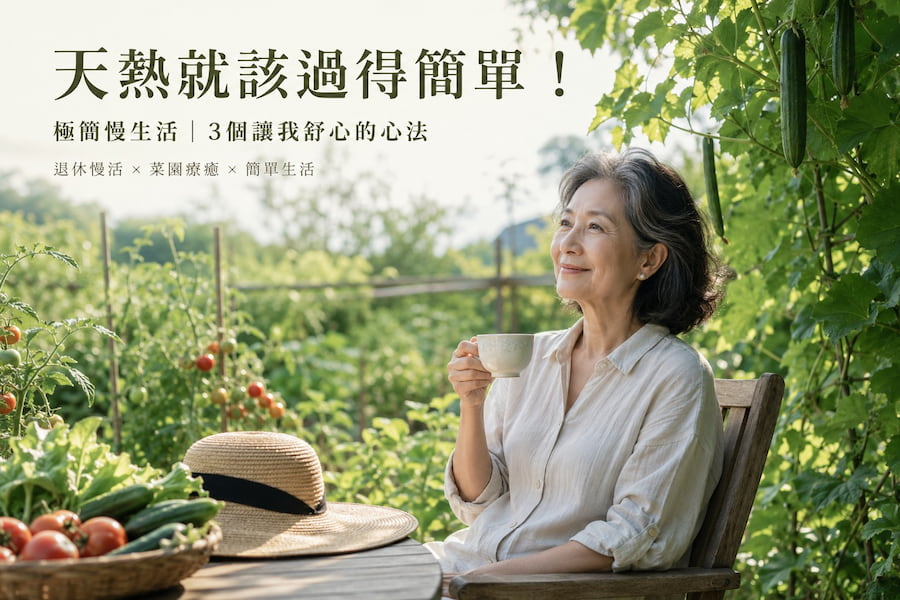 天熱就該過得簡單！極簡慢生活，3個讓我舒心的心法 圖/AI