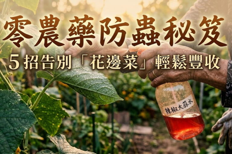 零農藥防蟲秘笈：5 招告別「花邊菜」輕鬆豐收 圖/AI