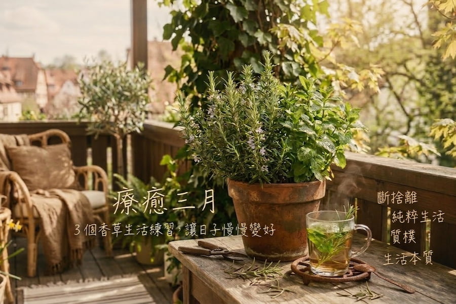 療癒三月：3 個香草生活練習，讓日子慢慢變好 圖/AI