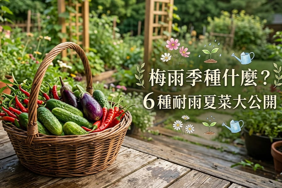 《梅雨季種什麼？ 6 種耐雨悶的夏菜新手名單大公開》 圖/AI