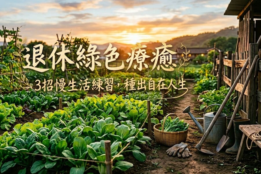 退休綠色療癒：3招慢生活練習，四月底種出自在人生 圖/AI
