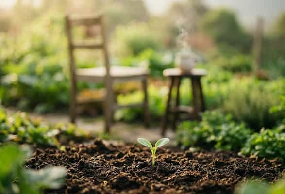 3月尾聲慢生活：菜園教我的3個安心節奏，練習不焦慮 圖/AI
