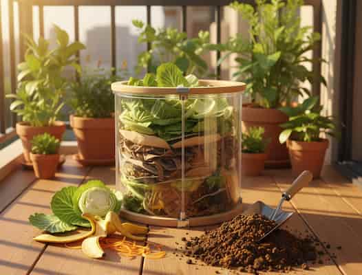 廚餘變黃金！3 步驟 DIY 堆肥法，養出肥沃好土壤           圖片/AI