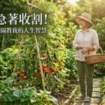 別急著收割!從夏天菜園學會 3 個智慧,優雅過下半場 圖/AI