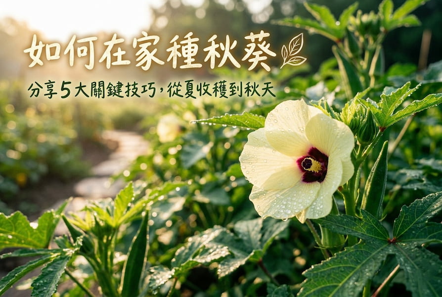 如何在家種秋葵?分享 5 大關鍵技巧,從夏收穫到秋天 圖/AI