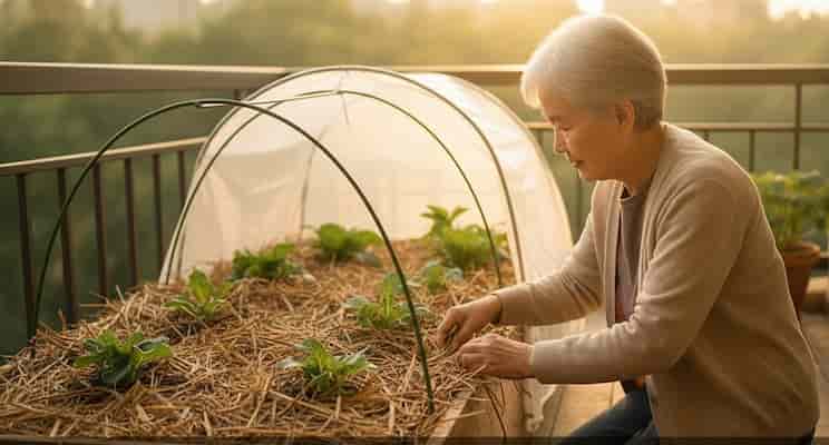 菜園也要過冬！冬季蔬菜養護 5 重點，保暖又不爛根     圖/AI