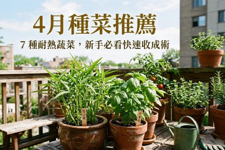 4 月種菜推薦：7 種耐熱蔬菜，新手必看快速收成術 圖/AI