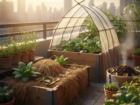 氣溫驟降必看！5 個菜園保溫術，確保蔬菜安全過冬     圖/AI