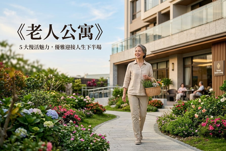 養兒不如優雅養老！老嫗聊老人公寓的 5 大慢活魅力 圖/AI