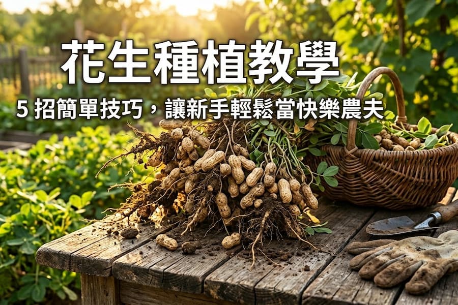 花生種植教學：5 招簡單技巧，讓新手輕鬆當快樂農夫 圖/AI