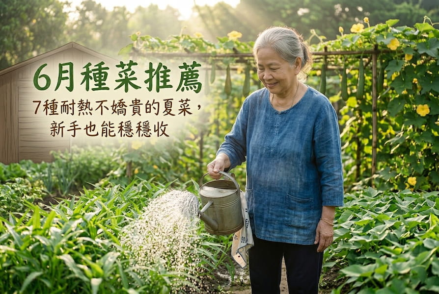 6月種菜推薦:7種耐熱不嬌貴的夏菜,新手也能穩穩收 圖/AI