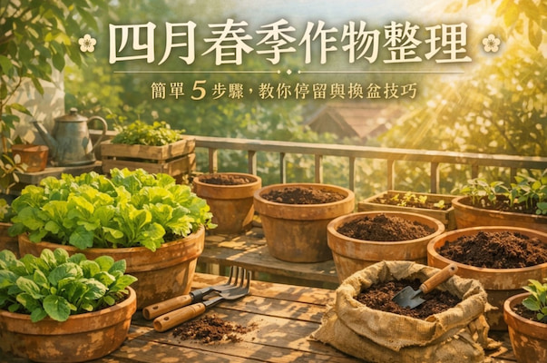 四月春季作物整理：簡單 5 步驟，教你停留與換盆技巧 圖/AI