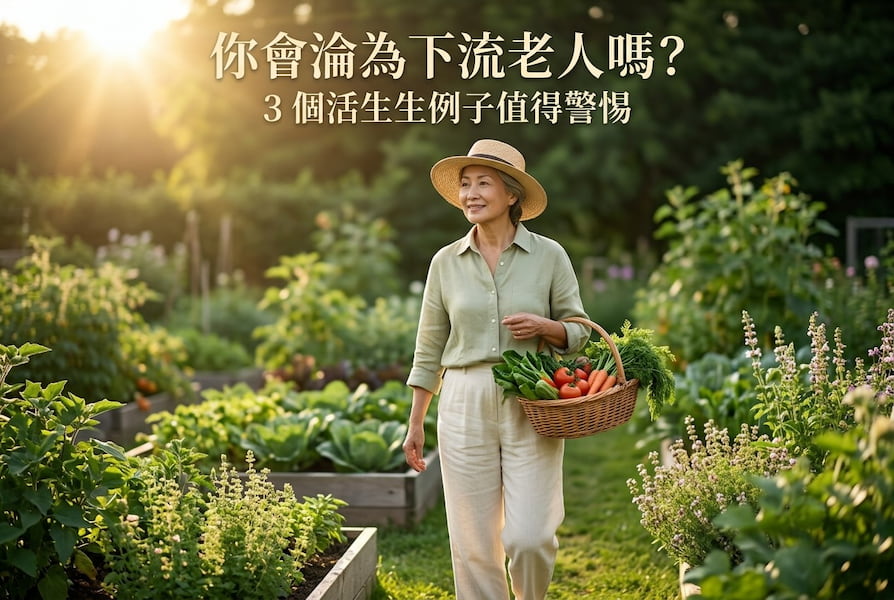你會淪為下流老人嗎？這 3 個活生生例子值得警惕 圖/AI
