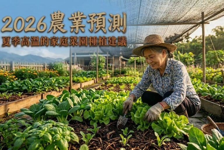 2026農業預測：夏季高溫必看的 5個家庭菜園種植建議 圖/AI