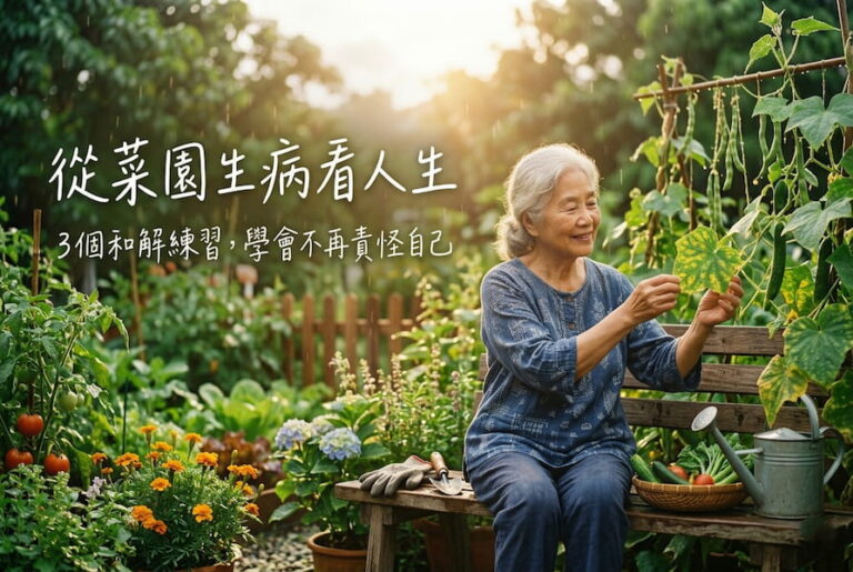 從菜園生病看人生：3個和解練習，學會不再責怪自己 圖/AI