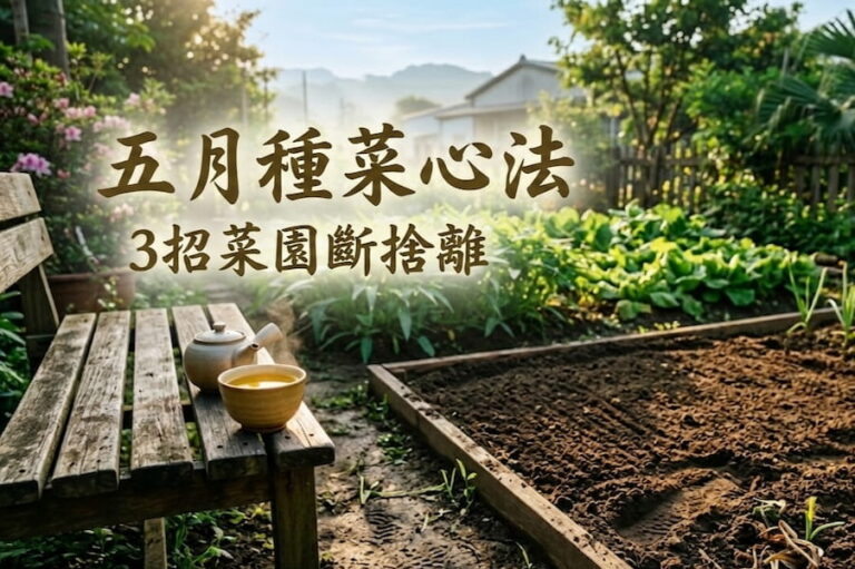 五月種菜心法：3招菜園斷捨離，不一定要強求夏天 圖/AI