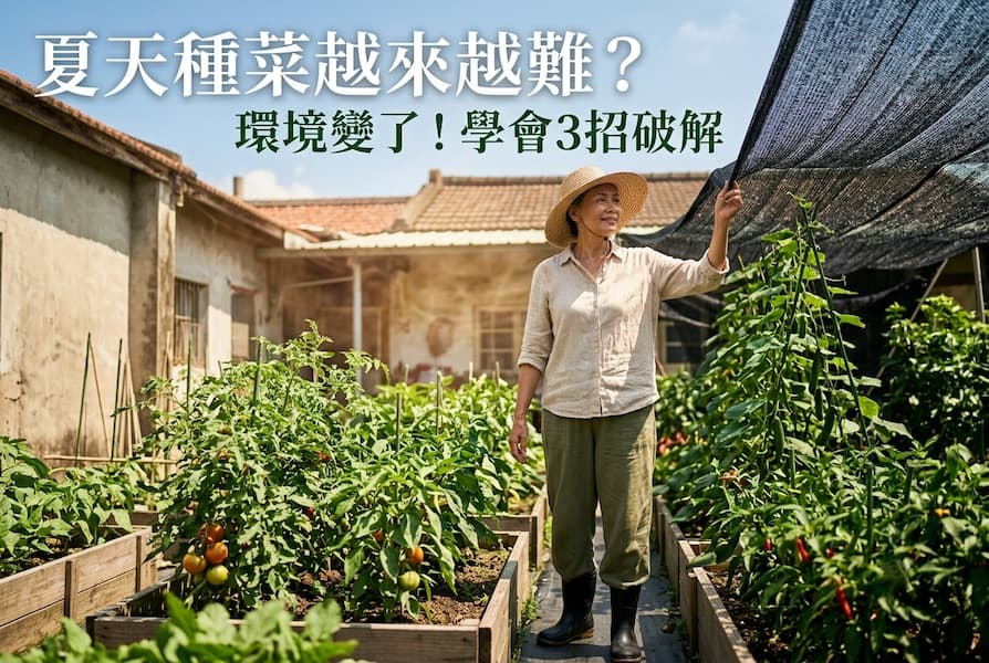 為什麼夏天種菜越來越難?環境變了!學會3招破解 圖/AI
