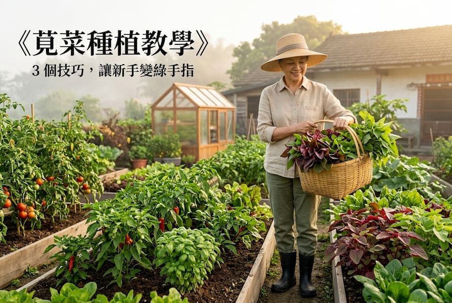 「莧菜」怎麼種最簡單?3 個祕訣教你輕鬆豐收! 圖/AI