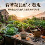 看著菜長好才發現：原來我已經走過 3 段最難的時間 圖/AI