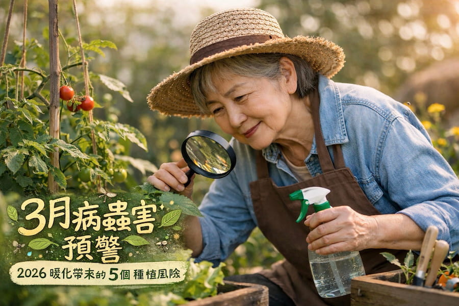 3月病蟲害預警：2026 暖化帶來的 5 個種植風險 圖/AI